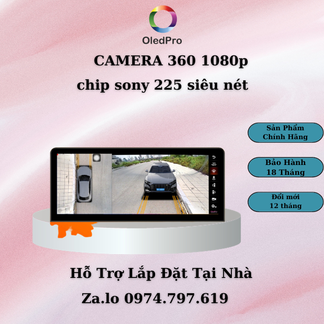 Màn hình Android cho ô tô OLEDPRO Premium 12.3inh Ram4GB Rom 32GB Bản Cao Cấp