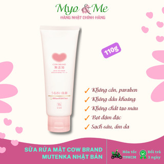 Sữa rửa mặt Cow Brand Mutenka sạch sâu, dưỡng ẩm an toàn cho da nhạy cảm Nhật Bản - 110g