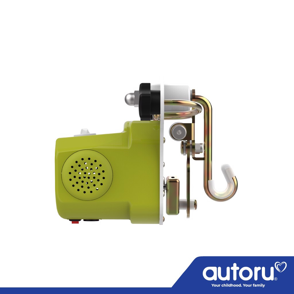 Máy đưa võng tự động Autoru A100 mẫu mới 2023 sức đưa 100Kg ru bé ngủ ngon, dùng sạc dự phòng 5V an toàn cho bé