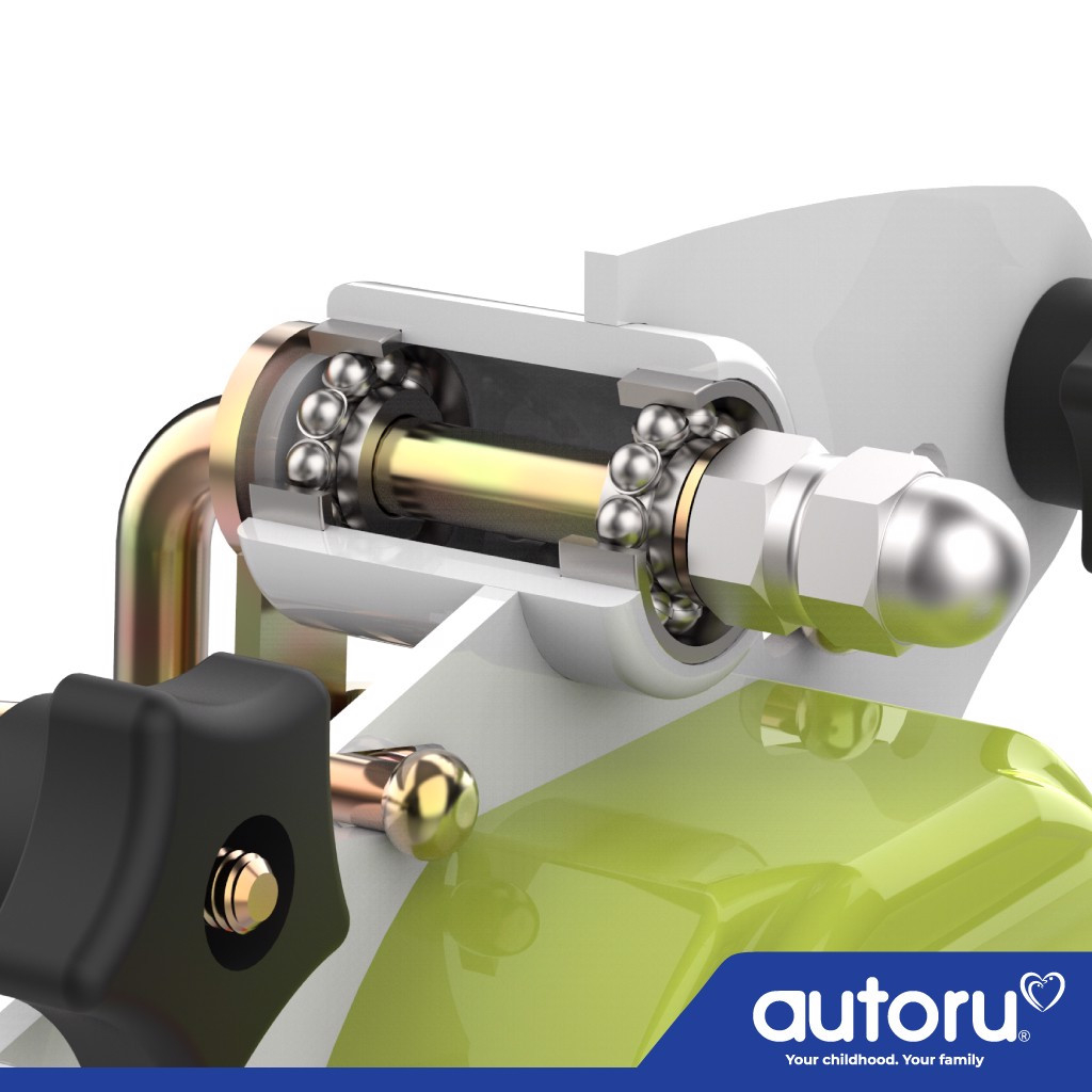 Máy đưa võng tự động Autoru A100 mẫu mới 2023 sức đưa 100Kg ru bé ngủ ngon, dùng sạc dự phòng 5V an toàn cho bé