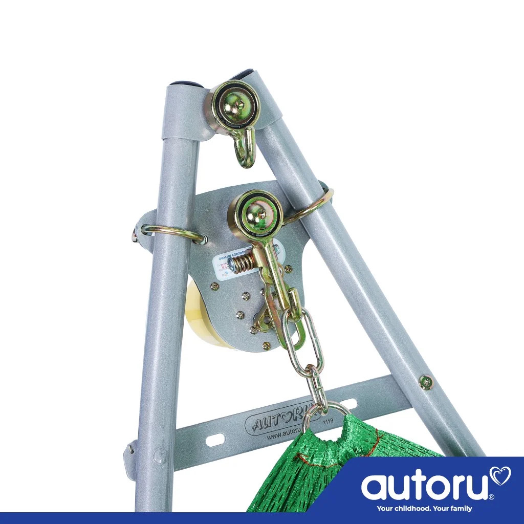 Máy đưa võng tự động Autoru A100 mẫu mới 2023 sức đưa 100Kg ru bé ngủ ngon, dùng sạc dự phòng 5V an toàn cho bé