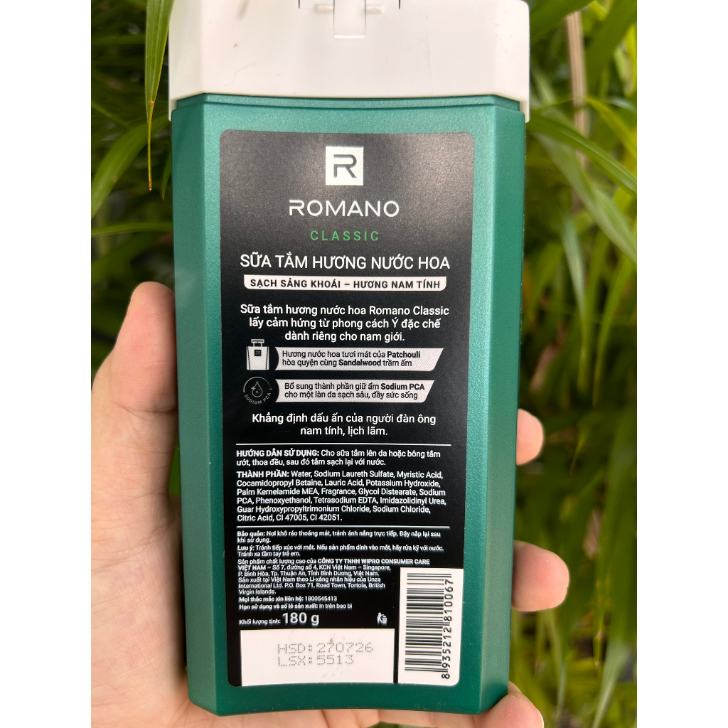 150g - Sữa tắm nước hoa Romano