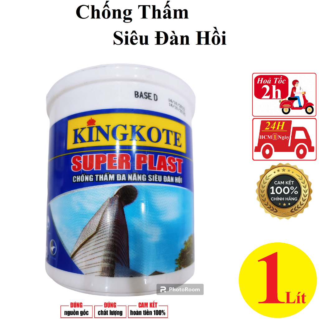 Sơn chống thấm siêu đàn hồi, chống bám bẩn,chống thấm vết nứt mái nhà, sàn nhà vệ sinh, máng xối, tôn, triệt để...