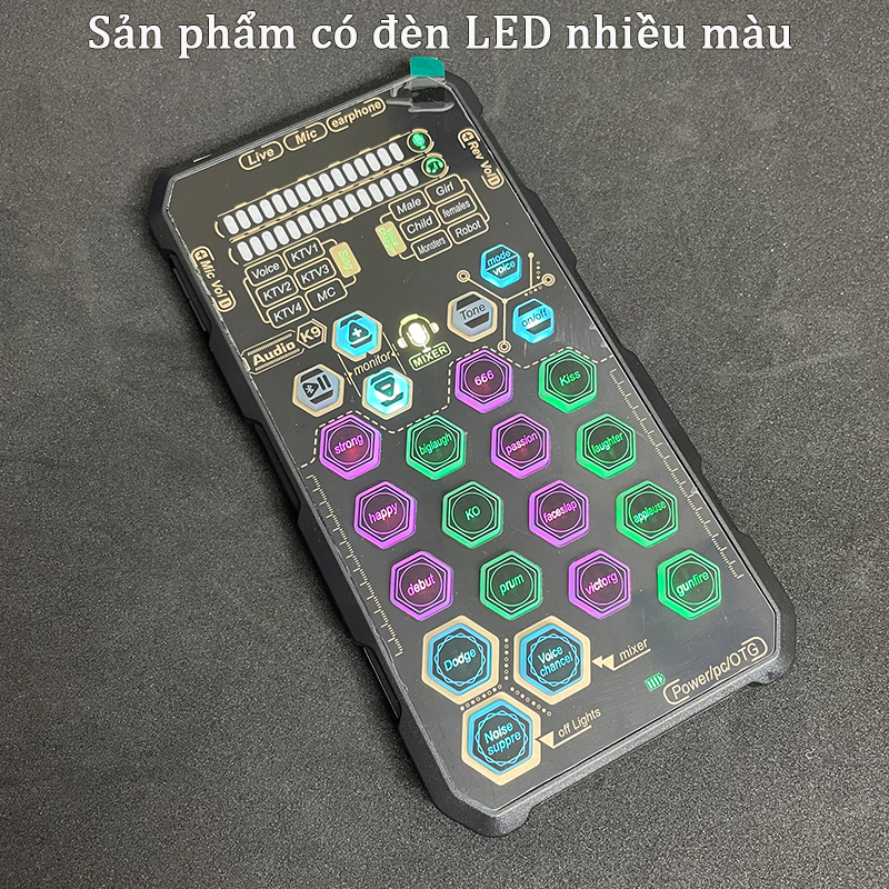 Bộ Sound Card K9 Có Pin Thu Âm, Livestream, Karaoke Online, PK Đơn Giản Chỉ Cần Thêm Tai Nghe - Hỗ Trợ Autotune