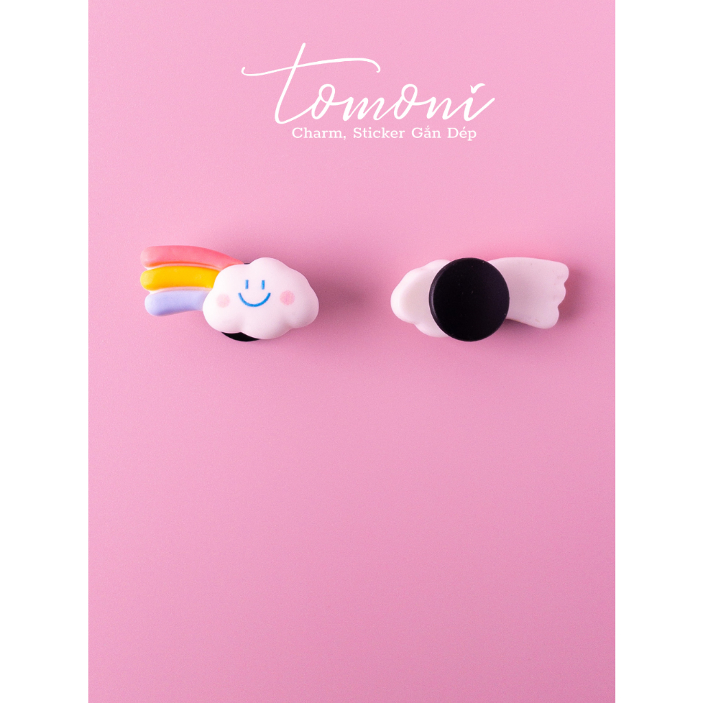 Sticker Cute Gắn Dép, Charm DIY Hoạt Hình Dễ Thương - HQ51