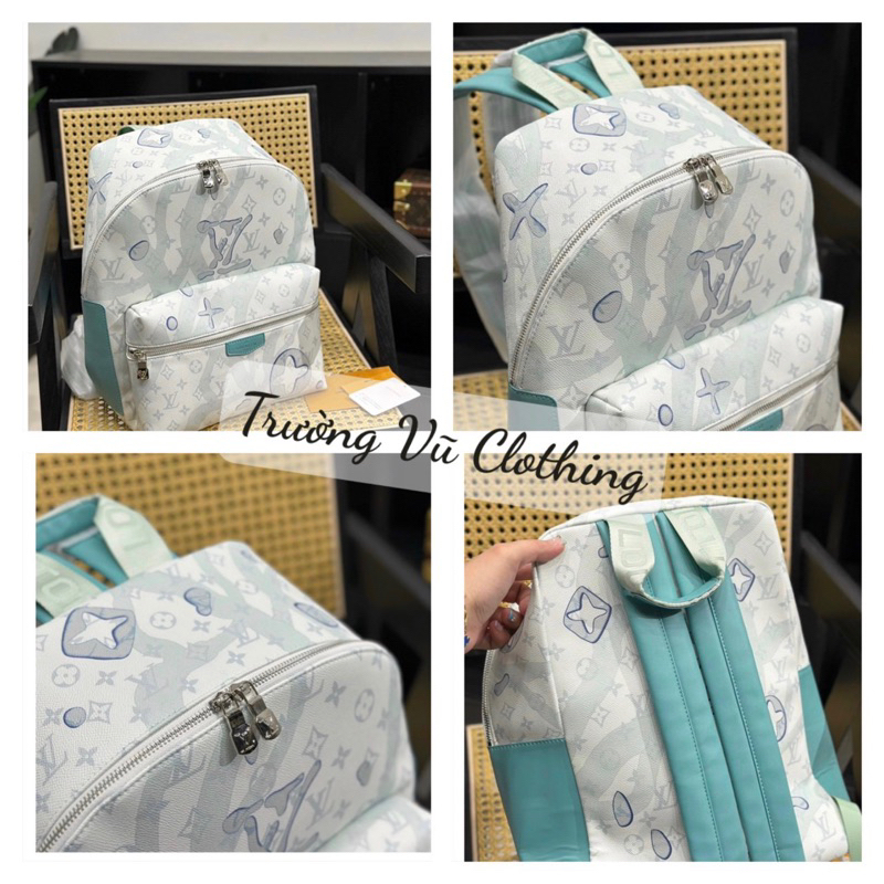 Balo New L.V Vân Loang Hót Trend - Balo Nam Nữ Có Sẵn