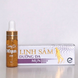 Kem chấm mụn xẹp mụn siêu tốc 24h Linh Sâm xóa các loại mụn mờ thâm liền sẹo se khít lỗ chân lông 5ml