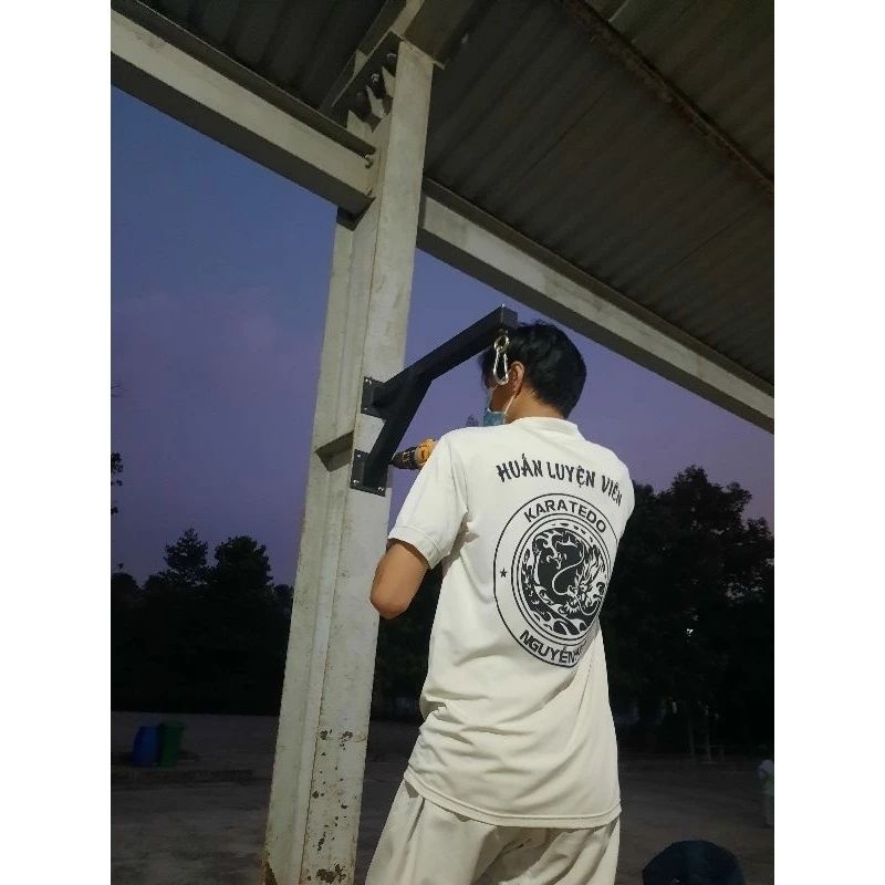 COMBO Khung treo bao cát gắn tường cao cấp + vỏ bao cát 0.6m_1.8m