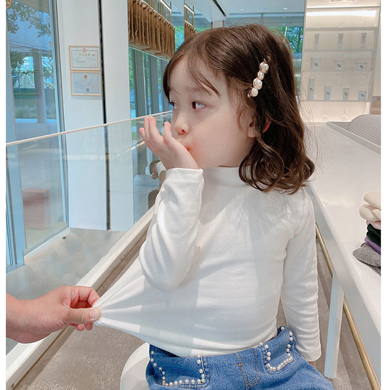 Áo Giữ Nhiệt Cho Bé Trai, Bé Gái Basic Chất Liệu Bozip Trơn Cổ Cao 3 Phân - BabyBoo - PiBo - GN3PBO