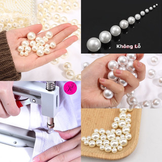 Hạt cườm, hạt trai không lỗ dùng cho máy đóng trai