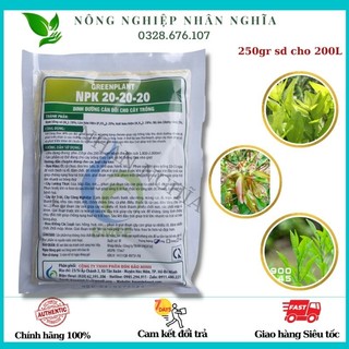 Phân bón npk 20-20-20 bảo minh bung chồi nhanh, mập đọt cực hiệu quả gói 250gr