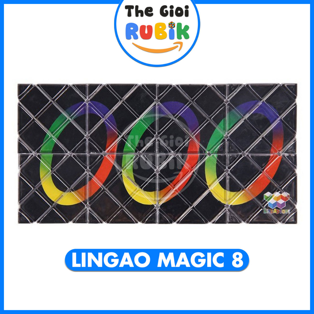 Rubik Dây Magic 8 Panels (Mảnh) LingAo. Rubic Biến Thể Dây | The Gioi Rubik