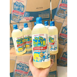 Thùng 10 Chai Dầu Hoa Cải Aijinomoto Nhật Bản 1000G/Chai