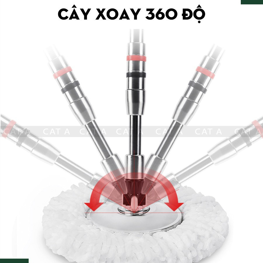 Sét 2 Bông Lau Nhà Dùng Cho Đa Số Cây Lau Nhà Xoay 360 Độ. Sợi Bông Dày Dặn Cao Cấp