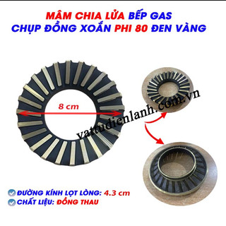 Mâm chia lửa bếp ga dương duxton dg-716, duxton dg-740, duxton dg-741, duxton dg-795, duxton dg-826, chụp đồng xoắn