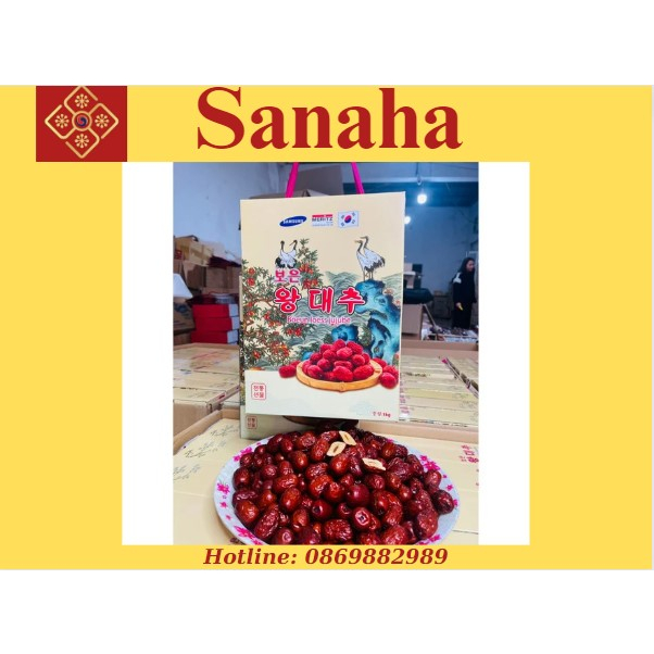 Táo đỏ Hàn Quốc Cao Cấp Boeun Loess Jujube 1kg [BẠCH HẠC]