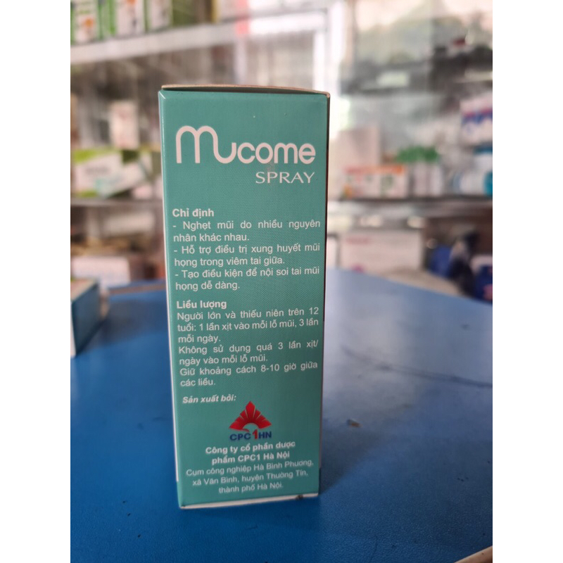 Xịt mũi MUCOME SPRAY, DROP - Giảm nghẹt mũi, sổ mũi, sung huyết mũi trong Cảm lạnh, cảm cúm - ,10ml - Hàng chính hãng