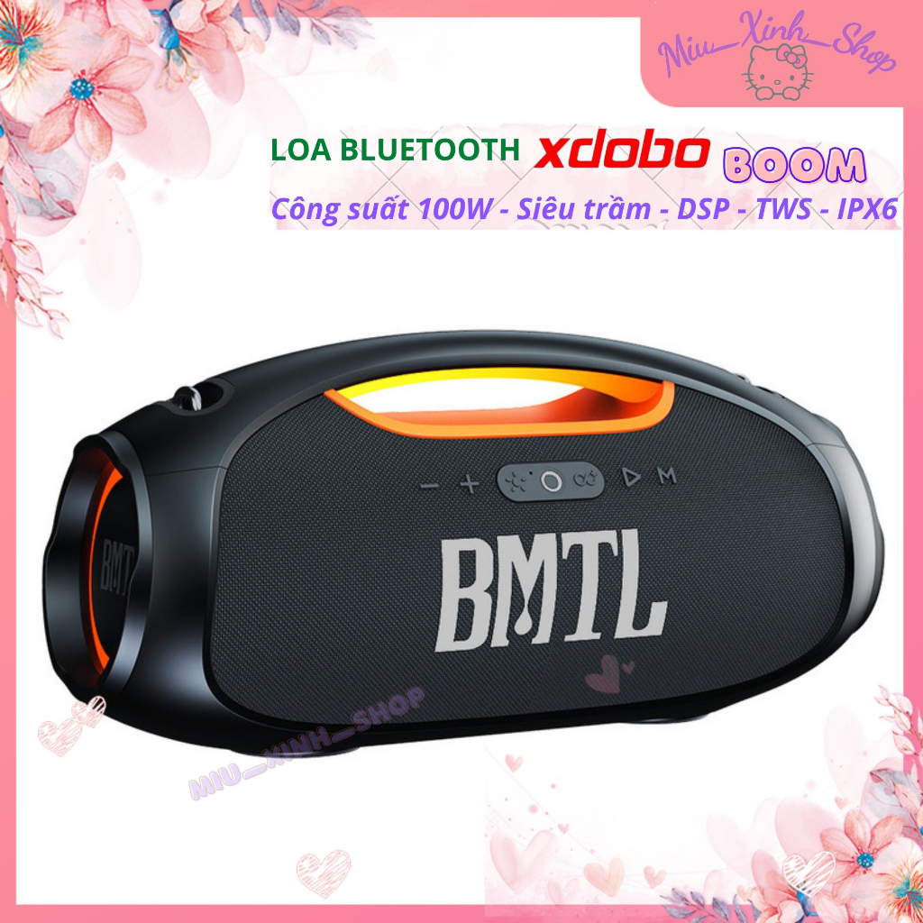★Chính hãng★ Loa Bluetooth Xdobo BMLT Boom Metro 1992 100W Siêu Trầm - DSP - TWS - IPX6 - Led RGB bản nâng cấp Vibe Plus