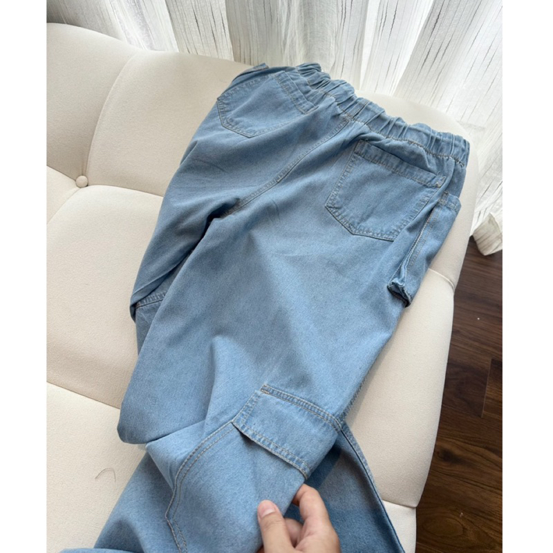 Quần jean cargo túi hộp