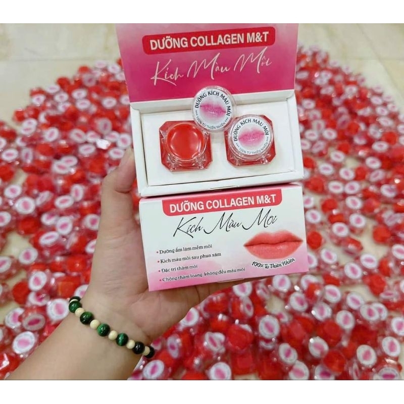 Sét 2 Hộp Dưỡng MÔI Colagen MT - Dưỡng môi hết thâm kích màu môi sau xăm