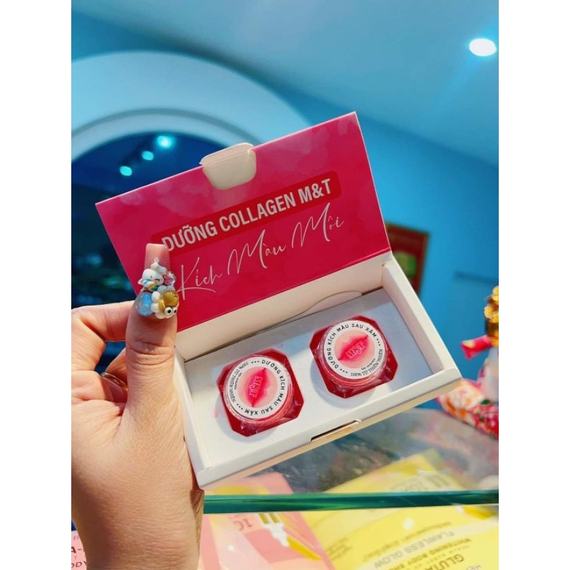 Sét 2 Hộp Dưỡng MÔI Colagen MT - Dưỡng môi hết thâm kích màu môi sau xăm