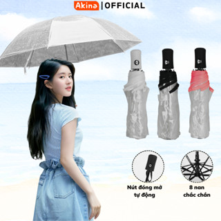 Dù Che Mưa Trong Suốt Akina Chống Thấm Nước Siêu Tốt Thiết Kế Viền Thời Trang Đẹp