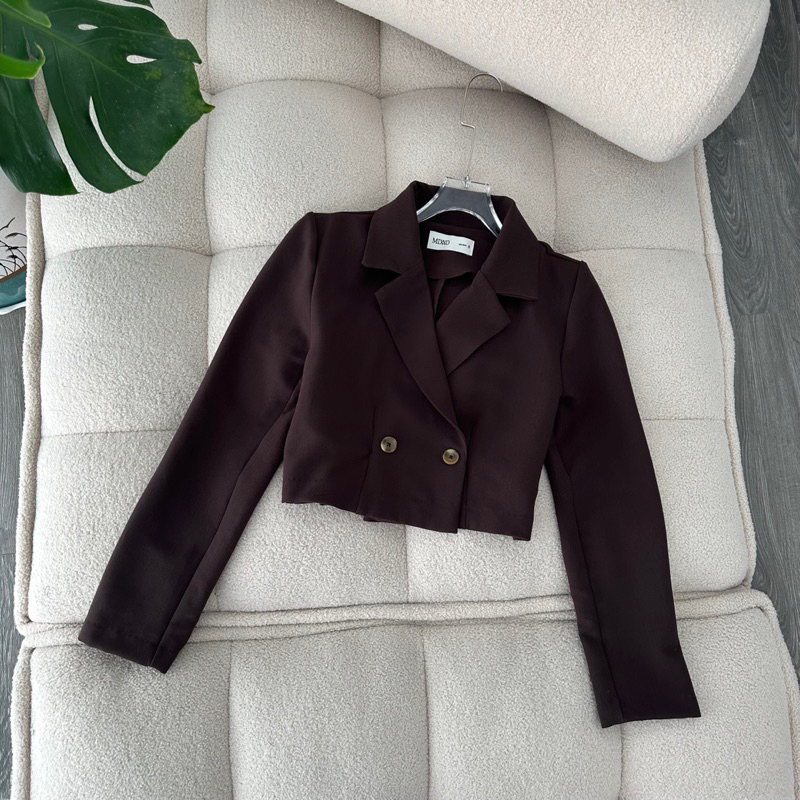 AnDi.vnxk Áo khoác Blazer croptop xuất - M.ixxo