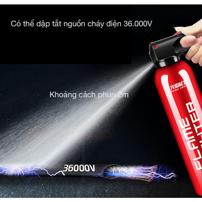 Bình cứu hoả mini, bình chữa cháy gốc nước dung tích 500ml-600ml-1000ml - Bình Dập Lửa Khẩn Cấp Ô Tô, Xe Máy, Văn Phòng
