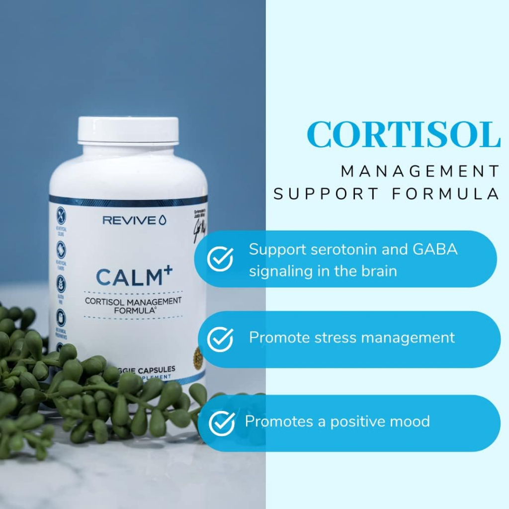 REVIVE Calm+ 180 viên : Cải thiện tâm trạng, giảm stress by CBUM