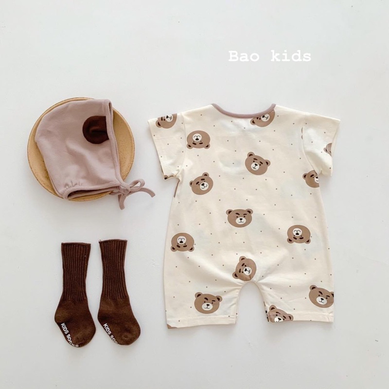 Bao Kids ❤️ Body Gấu + Mũ co giãn 4 chiều cho bé