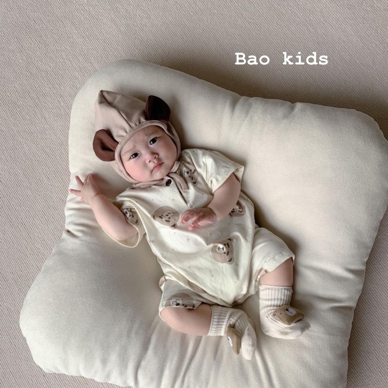 Bao Kids ❤️ Body Gấu + Mũ co giãn 4 chiều cho bé