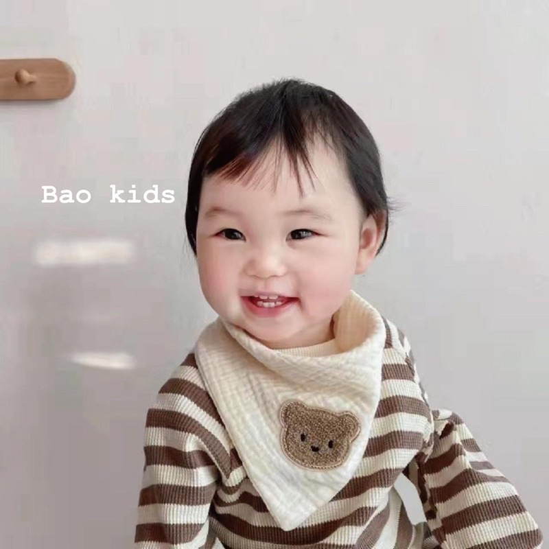 Yếm Gấu 4 lớp cho bé . Chất siêu đẹp.
