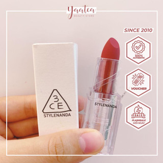 Son Thỏi Lì 3CE Soft Matte Vỏ Trong Suốt