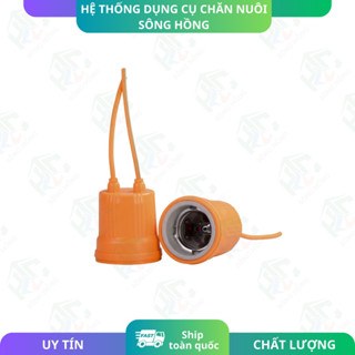 Đui sứ bọc nhựa, chịu nhiệt dùng thắp bóng sưởi
