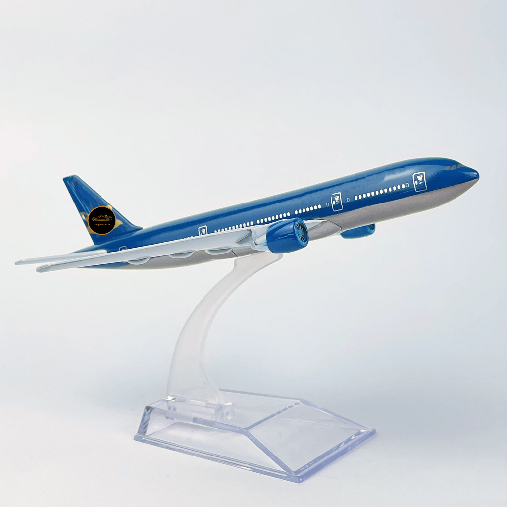 Mô hình máy bay VN Boing 787 bằng kim loại có đế trưng bày dài 16cm và 20cm