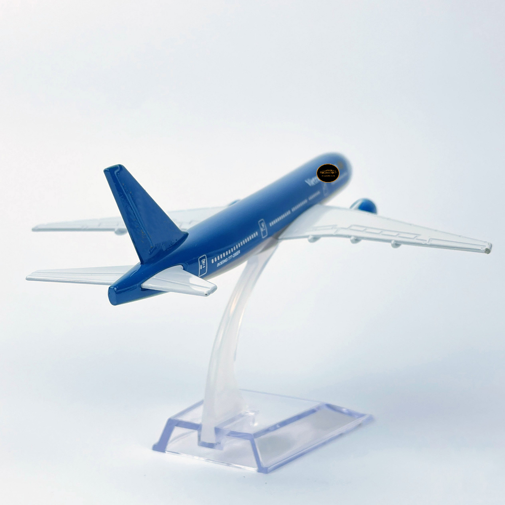 Mô hình máy bay VN Boing 787 bằng kim loại có đế trưng bày dài 16cm và 20cm