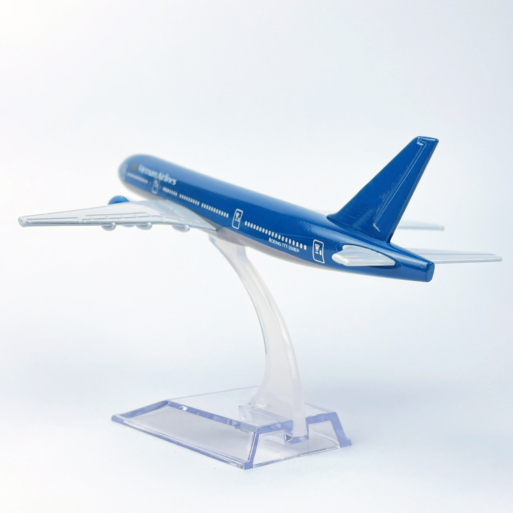 Mô hình máy bay VN Boing 787 bằng kim loại có đế trưng bày dài 16cm và 20cm