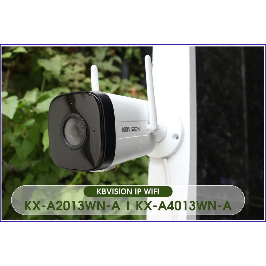 Camera IP WIFI  KBVISION KX-A2013WN-A 2MP thân ngoài trời, hàng chính hãng