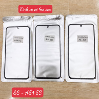 Ss a54-5g - kính ép màn hình có keo oca samsung a54.5g - kính ép liền keo sam sung a545 - a54 5g