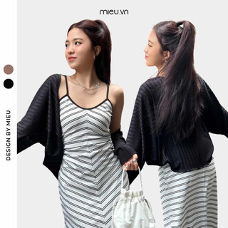 Áo cardigan khoác ngoài tay cánh dơi thiết kế dành cho mix match đầm MIEU - KAU14