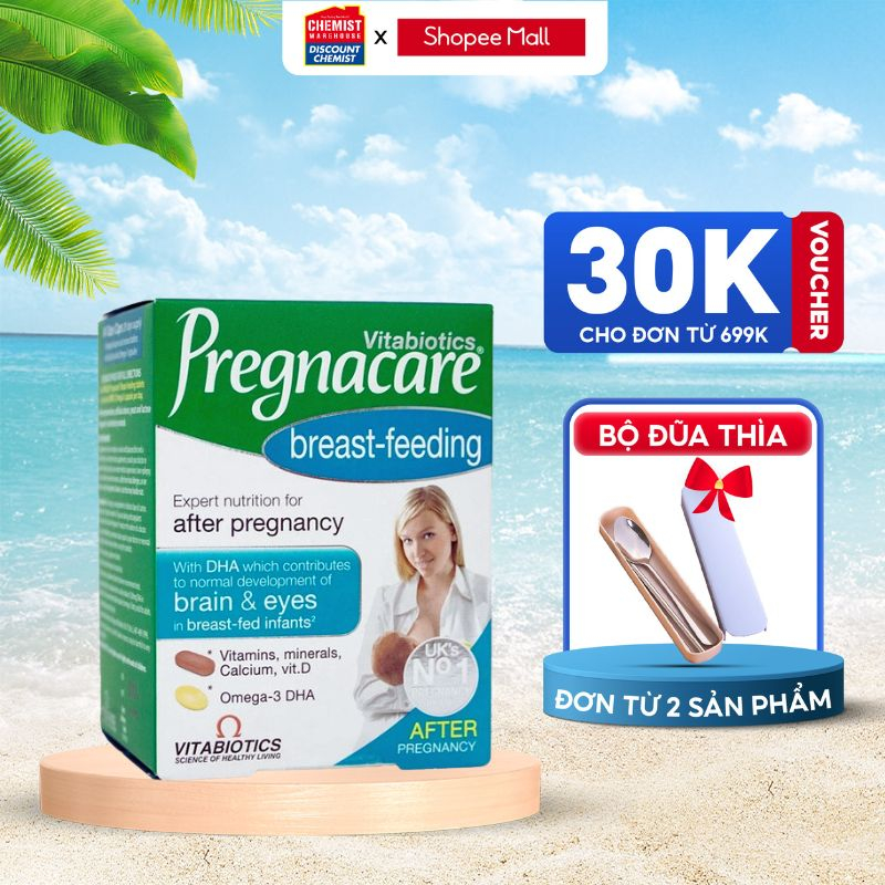 Vitamin tổng hợp sau sinh Pregnacare Breastfeeding giúp lợi sữa và tăng cường đề kháng 84 viên của Anh