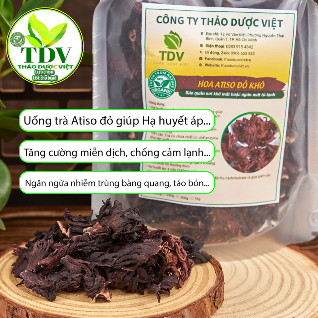 250gam hoa Atiso đỏ khô loại 1