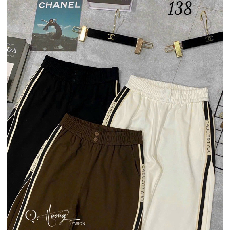 Quần bagggy umi phối viền cạp chun siêu tôn dáng mã 138