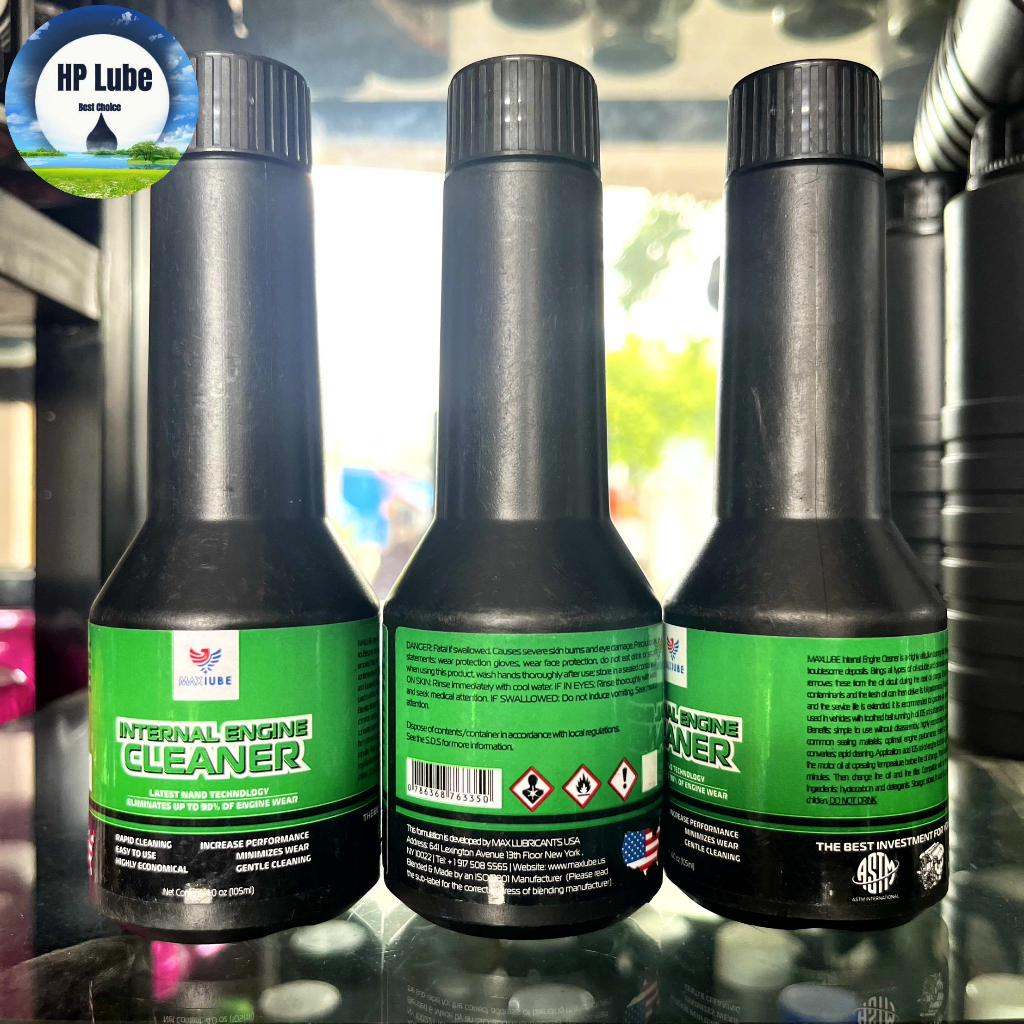 Combo Maxlube Súc Béc Xăng, Vệ Sinh Buồng + Súc Động Cơ Maxlube 60ml Made in USA