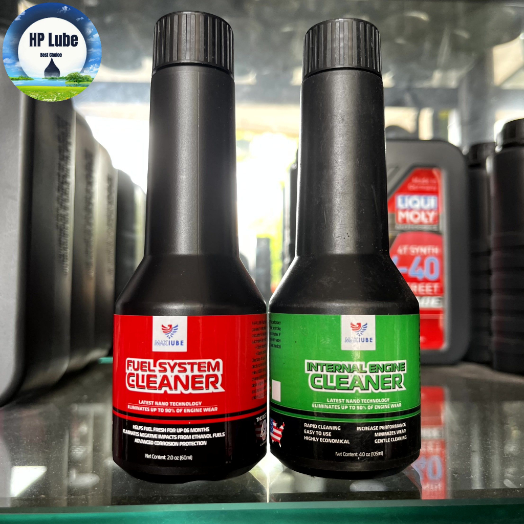 Combo Maxlube Súc Béc Xăng, Vệ Sinh Buồng + Súc Động Cơ Maxlube 60ml Made in USA