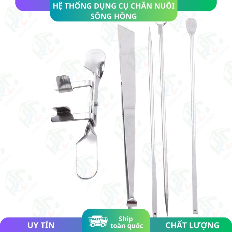 Bộ thiến Gà 5 món 100% inox