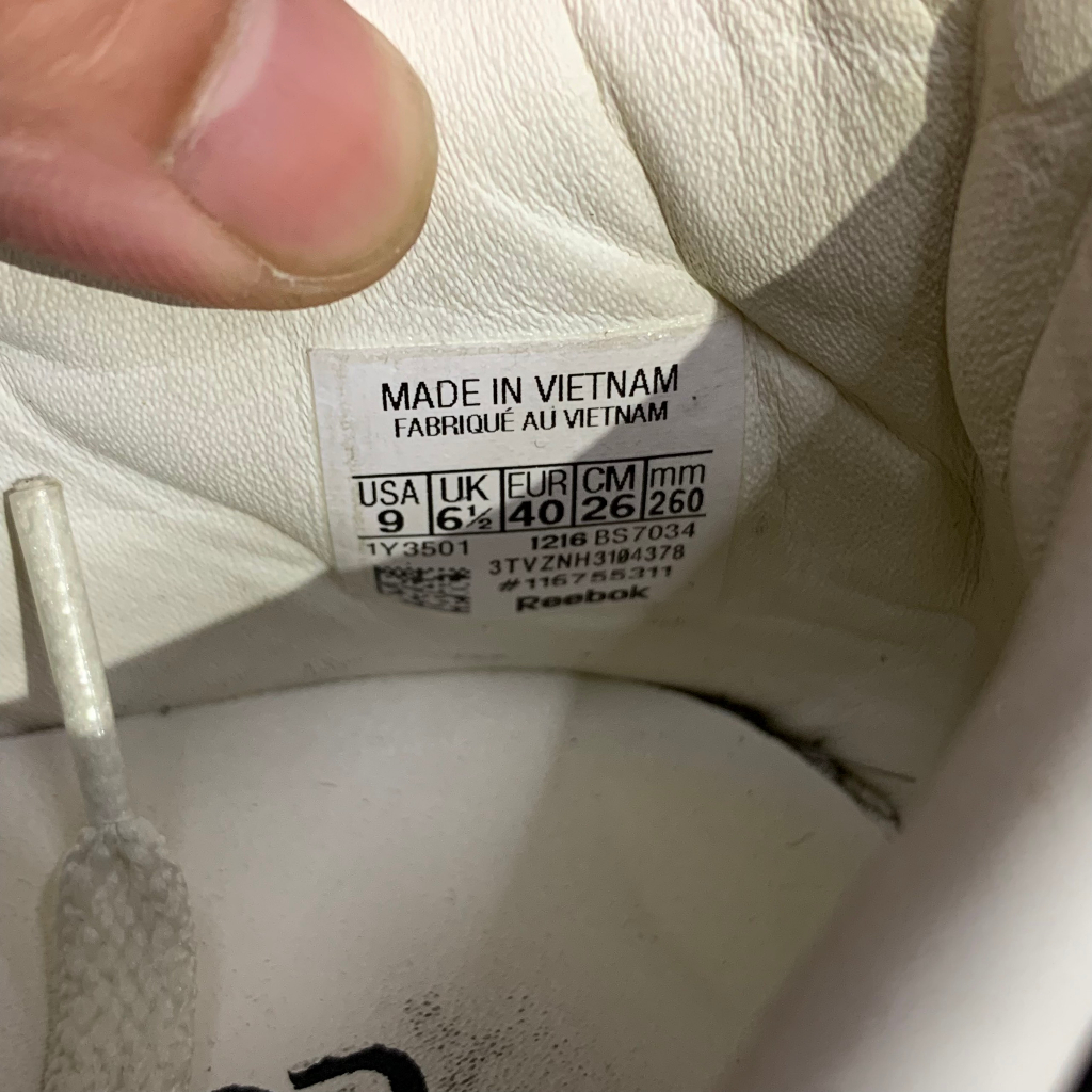 Giày 2hand Reebok Club C 8385