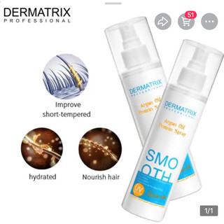 xịt dưỡng tóc DERMATRIX ARGAN OIL PROTEIN SMOOTH