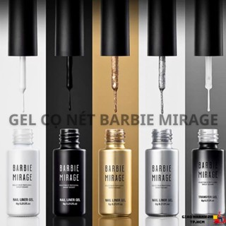 Gel cọ nét Barbie Mirage (6g), cọ nét gel cao cấp barbie mirage siêu đặc và đường nét mượt mà - Nails Red