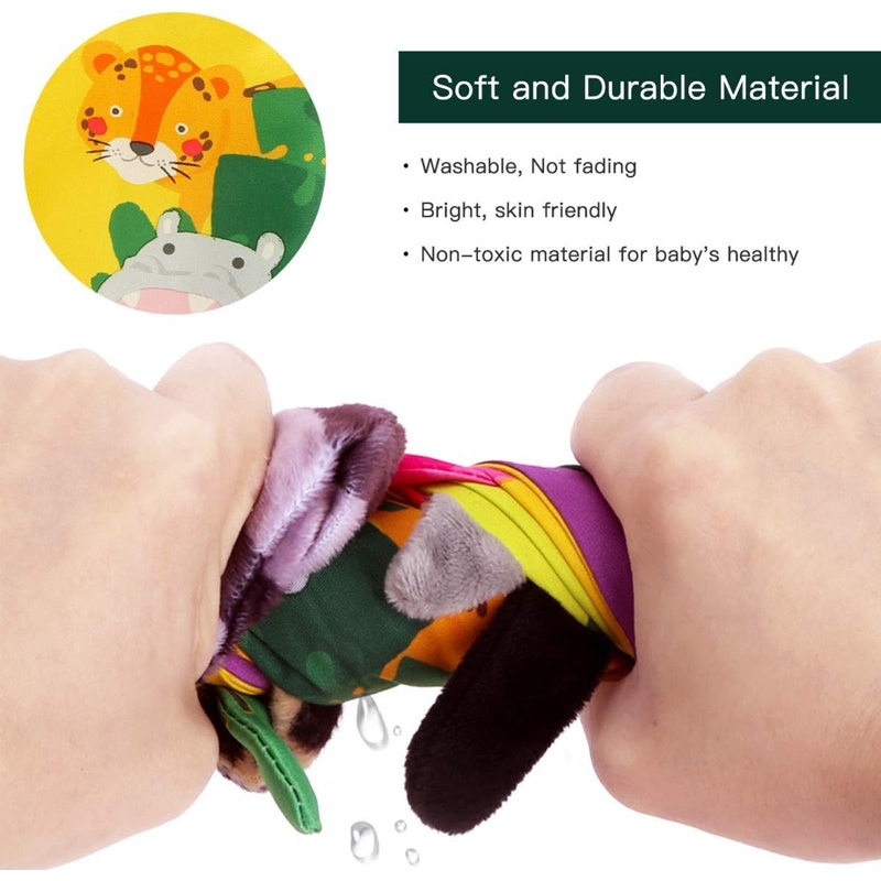 Sách vải đuôi động vật giáo dục sớm dành cho bé - Beiens Jungle Tails